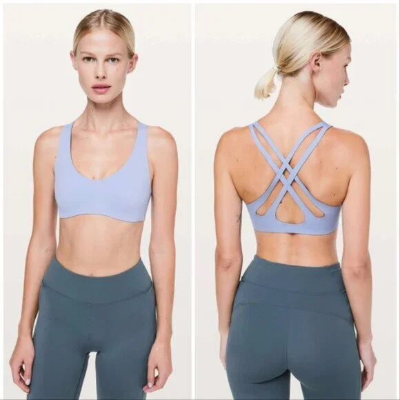 Lululemon Light Strides Bra Iron Purple - Picture 1 of 6